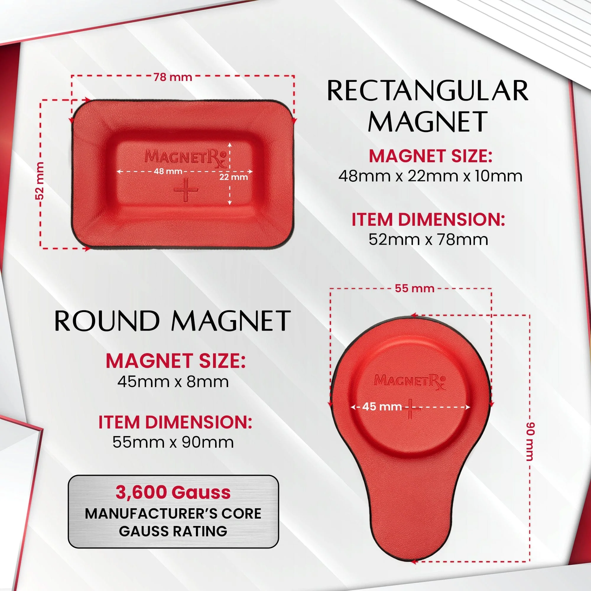 Biomagnetic Therapy Magnet Kit — Ferrite & Leather (12 Mixed Units) - Image 5