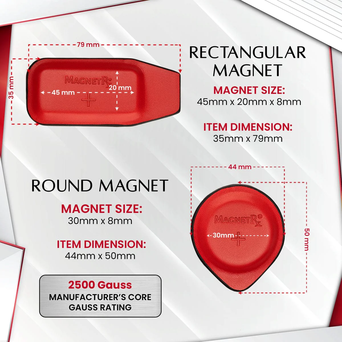 Biomagnetic Therapy Magnet Kit — Ferrite & Leather (16 Small Mixed Units) - Image 5
