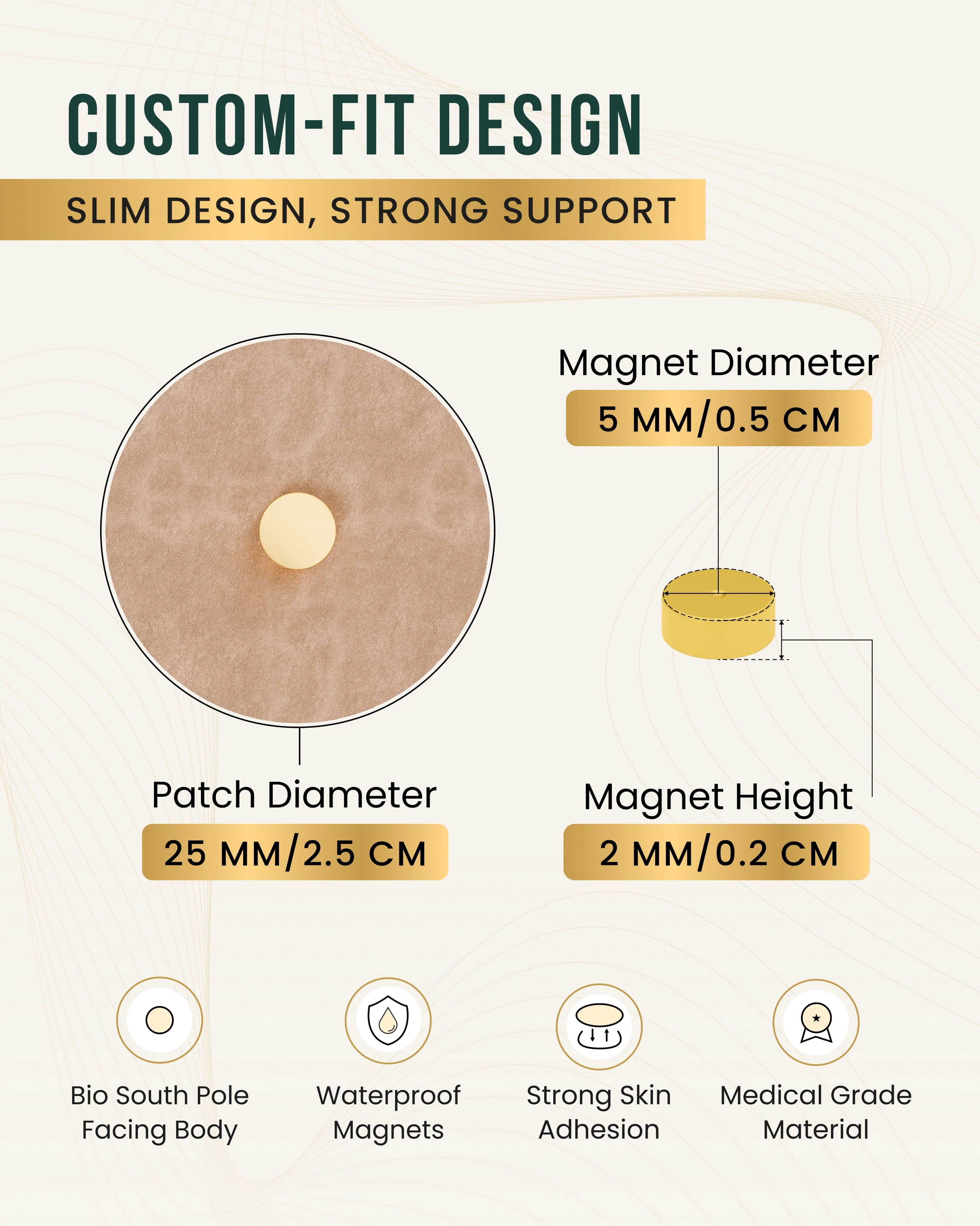 Magnetic Patches Spot Therapy Tape with Magnets (20 Pack) - Image 4