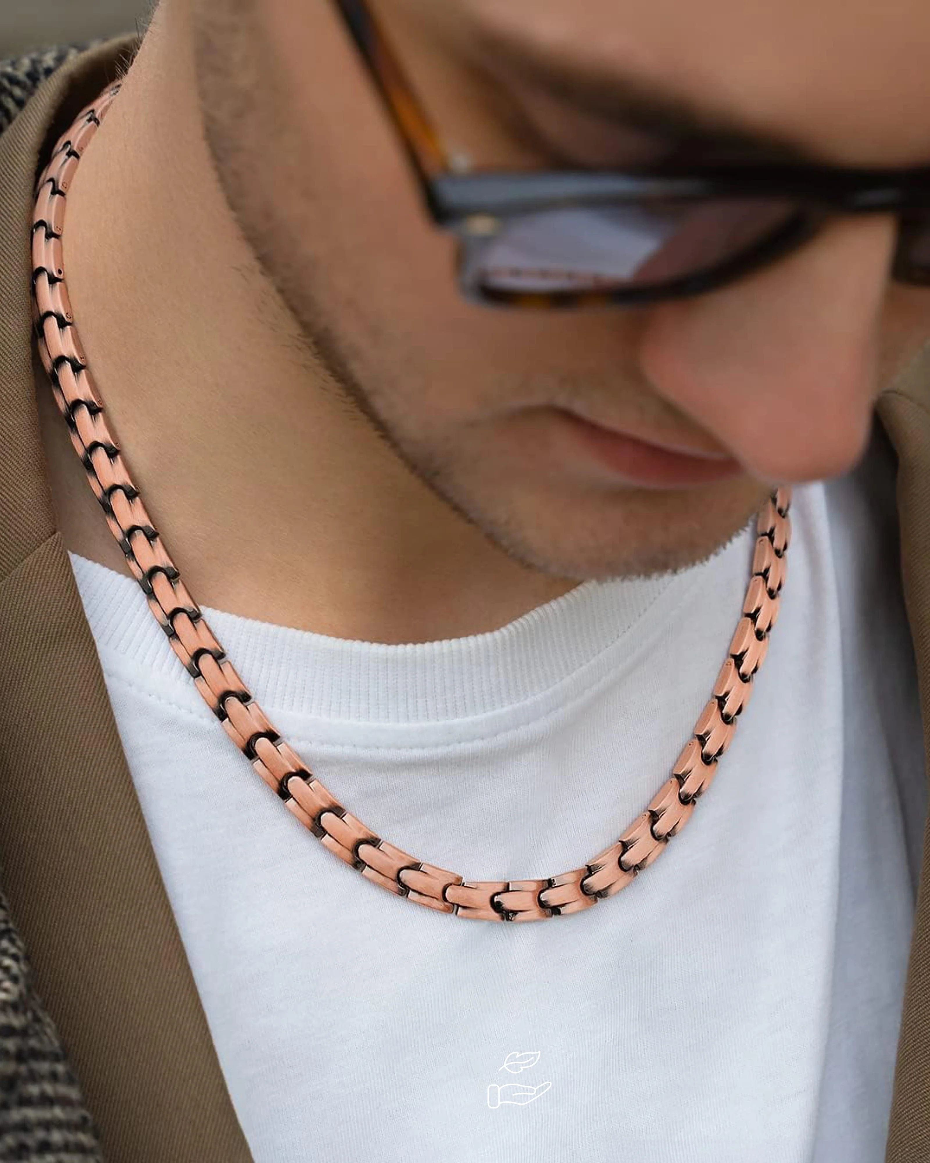 Powerful Copper Magnetic Therapy Necklace Classic Chain - Image 9